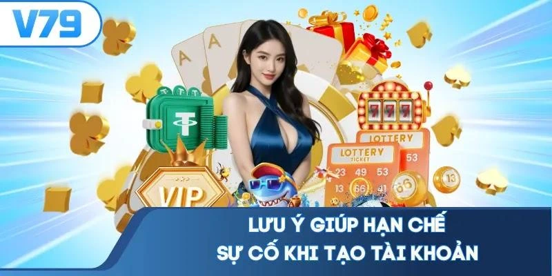 Lưu ý giúp hạn chế sự cố khi tạo tài khoản